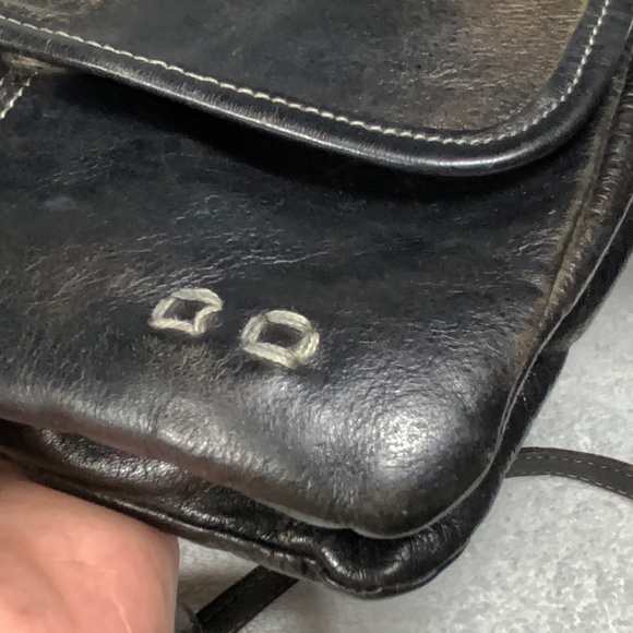 Bed Stu Ziggy Black Leather Crossbody Belt Bag - Picture 14 of 16